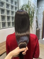 ナインスフロア(9NINTH FLOOR)&nbsp;透明感あるこっくりブラウン/髪質改善トリートメント/艶髪ロング