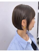 トニーアンドガイ 青山店(TONI & GUY) 大人丸みショート カーキベージュシアカラーショートヘア