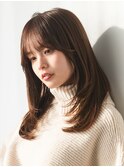 顔周りレイヤーフェイスレイヤー小顔レイヤー レイヤーカット