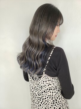 ノル 栄矢場町(nol) グレージュ×ネイビーインナー(ブルー/グレー/シルバー/青系)