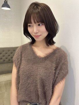 ラヴィズム 長岡店(LUVISM) 韓国/顔周りレイヤー/ダブルカラー/ベージュ/前髪新潟長岡宮関◆