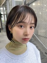 メゾンアクア 表参道(Maison ACQUA) 切りっぱなしボブナチュラルボブミディアム前髪縮毛矯正表参道
