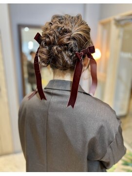 オーセンヘア(AUTHEN.HAIR) (mutsumi.)もこもこアップ*ヘアセット【仙台美容室】