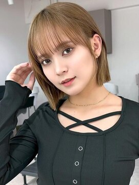 ワンズ リー 上大岡店(One's ly) イメチェンピンクベージュ アンブレラカラー前髪