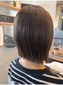 切りっぱなしボブ/大人ボブ/肩につかないボブ