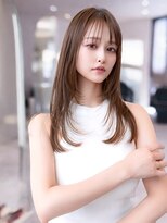 イルハバナ 渋谷(ill HAVANA)&nbsp;顔周りワンホンレイヤーカット/ミルクティーブロンド/髪質改善