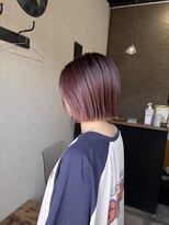 カンナカンナ 三佐店(cannaCANNA)&nbsp;切りっぱなしボブ×カシスピンクで艶感たっぷりの大人カラー♪