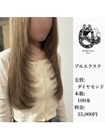 エクステンション キュー(extension Q) プルエクステ/ダイヤモンド毛質52cm(胸下)