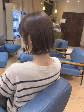 ネオリーブ モカ 川崎チネチッタ店(Neolive mocca) 美ボブ×グレージュ