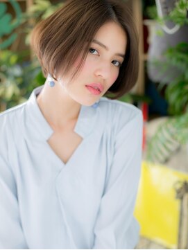 カバーヘア イヴ 戸頭店(COVER HAIR EVE) *+COVER HAIR+*…クールボブで…前下がり美シルエットa