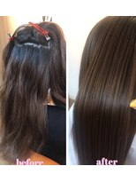 テッコ(tecco.)&nbsp;カラー+髪質改善縮毛矯正