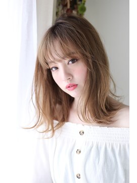 イロドリ ヘアーデザイン(IRODORI hair design) IRODORI  wカラー×外はねミディアムボブ【西尾一寛】