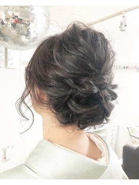 ヘアー アトリエ エゴン(hair atelier EGON) 華やか着物ヘアー