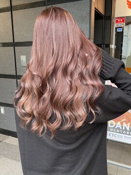 ジーナ バイ アルティナ(Dina by artina) 韓国風ロング×ローズピンク【Dina立川】