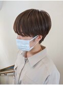#ハンサム　#ショート　#ベージュ　#グレージュ