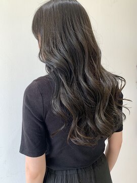 フォーク FOLK 【FOLK】薄め前髪 ゆる巻き 暗染め ダークアッシュ ブルージュ♪