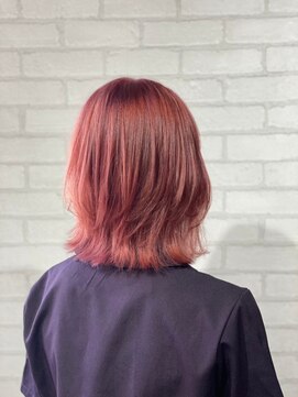 ビス ヘア アンド ビューティー 西新井店(Vis Hair＆Beauty) 20代/ハイトーン/ブリーチ/秋カラー/レッド