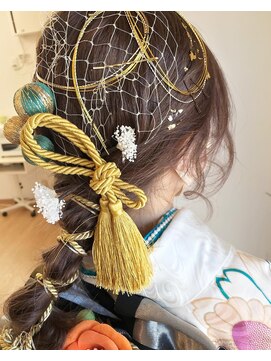 ヘアーアンドビューティー ルーツ(hair&beauty #roots) あみおろし＆水引