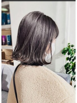 アン たまプラーザ(un) ◆似合わせカット【大人ガーリー外ハネボブ】ハイライト