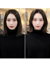 劇的before→after＃韓国風ヘア＃