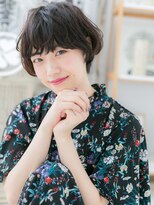 モッズヘア 越谷(mod's hair)&nbsp;オリーブグレージュくせ毛風ミニボブショートc5越谷20代30代40代