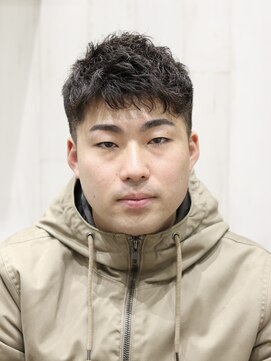 ヨシザワインク プレミアム 横浜 桜木町店(YOSHIZAWA Inc. PREMIUM) ベリーショート20代黒髪メンズパーマ