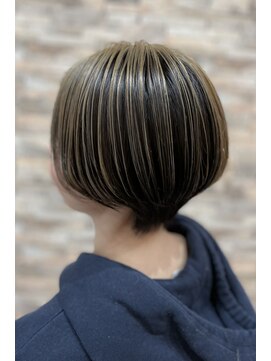 エフ コレクション 摂津店(F collection) 【F-collection】ハイライトグラデーションボブ*グレージュ