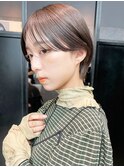 ベージュショート_大人ガーリーチョコレートプリカール_ba411832