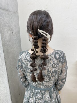 エフバイラブランシュ 大宮東口店(ef by La Blanche) 箔付きタイトヘアアレンジ/大宮/髪質改善/韓国／オージュア