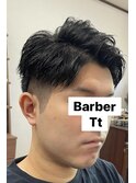 バーバーカット【ショートツーブロックスタイル】