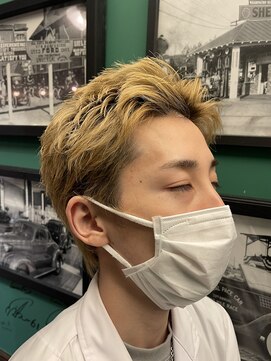 ヒロギンザバーバーショップ 丸の内店(HIRO GINZA BARBER SHOP) パツキンスパイキーショート