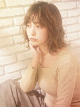 カペリベラグラマラス CapelliBellaGLAMOROUS ミディアムボブ/くせ毛風ボブ/20代30代【カペリベラグラマラス】