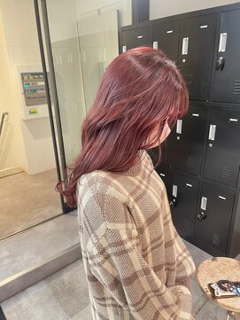 アイリー 名古屋(A/LEE) ピンクブラウン／秋ヘアカラー