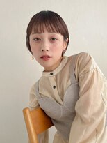 ムク 甲府(muku.)&nbsp;前髪/マチルダボブ/ピンクベージュインナー/グレージュ[甲府駅]