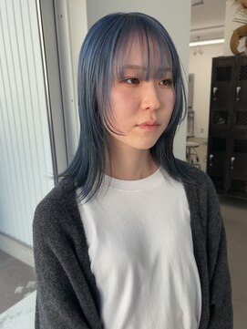 カノンヘアー(Kanon hair) ネイビーカラー/ダブルカラー/ブリーチカラー/ブルーカラー