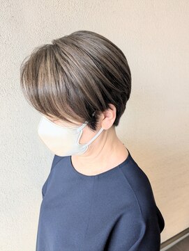 グランドウシワカマル(GRAND ushiwakamaru) ショートカット   40代50代60代おすすめ白髪ぼかし