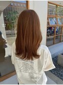 大人可愛いオレンジブラウン