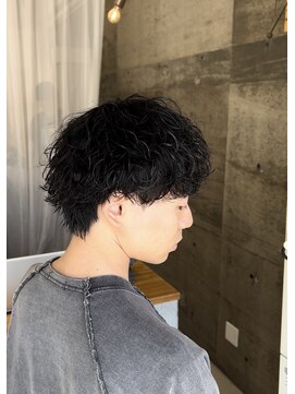 メンズギフト(men's GIFT) ツーブロック波巻きスパイラルパーマメンズウルフ