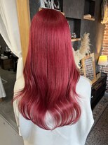 髪屋 紬&nbsp;レッドカラー／ダブルカラー／レイヤーカット