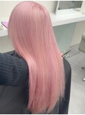 12308髪質改善ストレートラベンダーミルクティーホワイトピンク