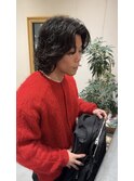 【吉元龍一】ロン毛スパイラルパーマ