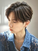 韓国フェザーパーマニュアンスパーマセンターパートショート