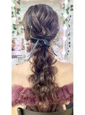 ゆるふわローポニー【品川/ヘアセット/着付け】