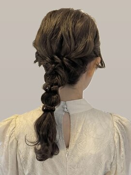 40代50代編み込みアレンジ◎大人ヘア簡単アレンジ