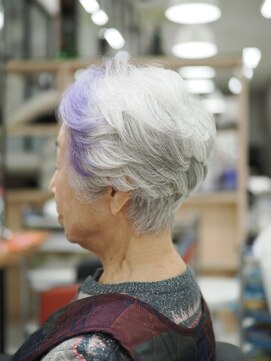 ミセス/ショートカット/ボディパーマ/ヘアマニキュア/醍醐/山科