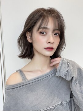 レア 渋谷(Le'a) 【Ｌｅ’ａ】ボブ　グレージュカラー　レイヤーカット　髪質改善