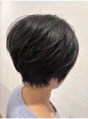 レイヤーボブショートスタイル
