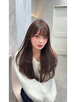 ロンド レア 天神大名店(Lond Le’a) 着物/ミディアムレイヤーカット/似合わせカット/大人ガーリー