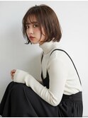 柔らかいシルエットの大人可愛いスタイル