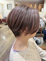 ヘアーアンドカラー プラーチェ(hair&color Plaatje) 白髪ぼかしハイライト × 大人ショート